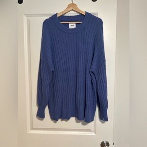 Oversized blue sweater